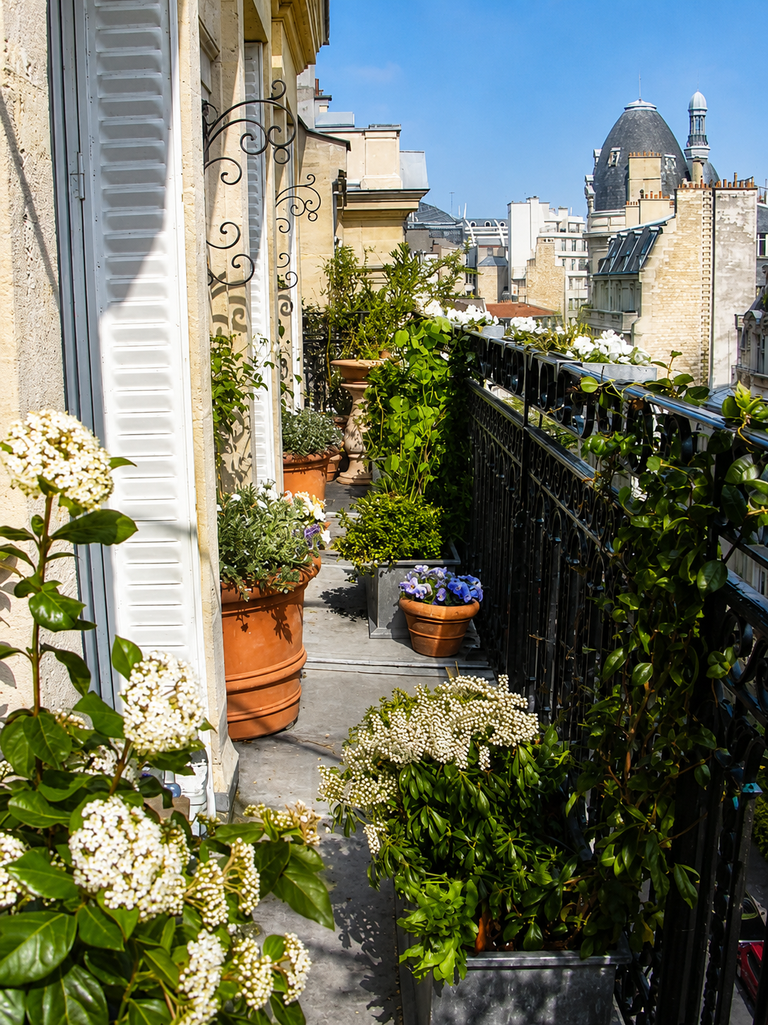 Aménagement paysager d'un balcon